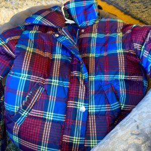 Forever21 Plaid Bubble Coat (Size M)